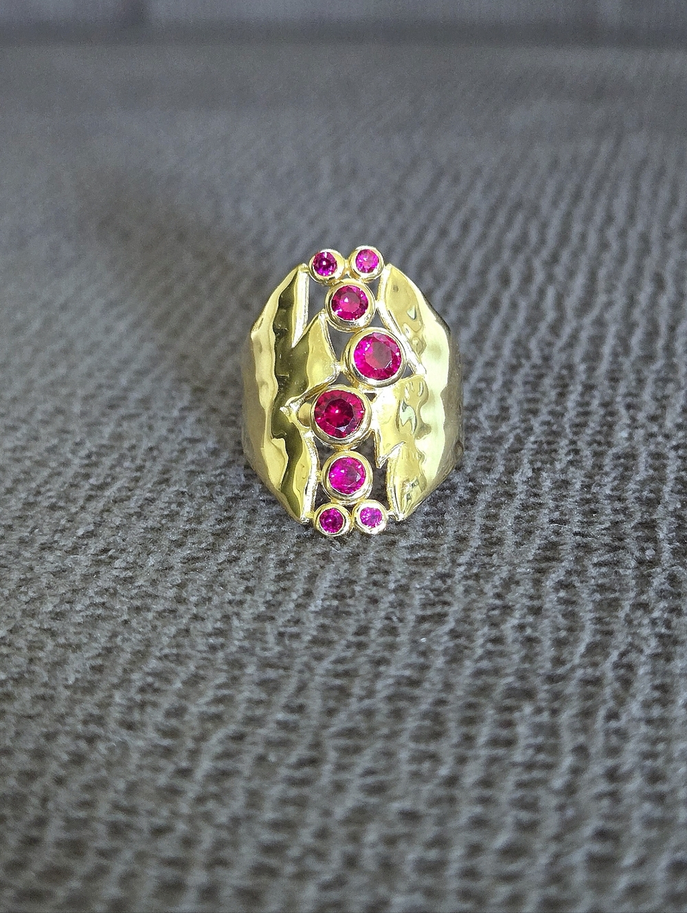 Shivam Lab🧪 Created Ruby Statement Ring💍 - NWT - Picture 9 of 16